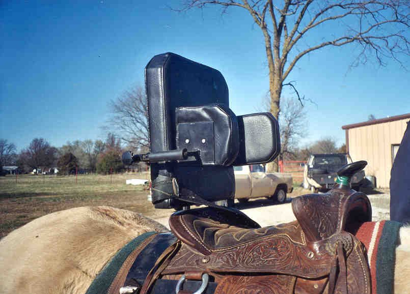 Saddle with adaptive device shown.